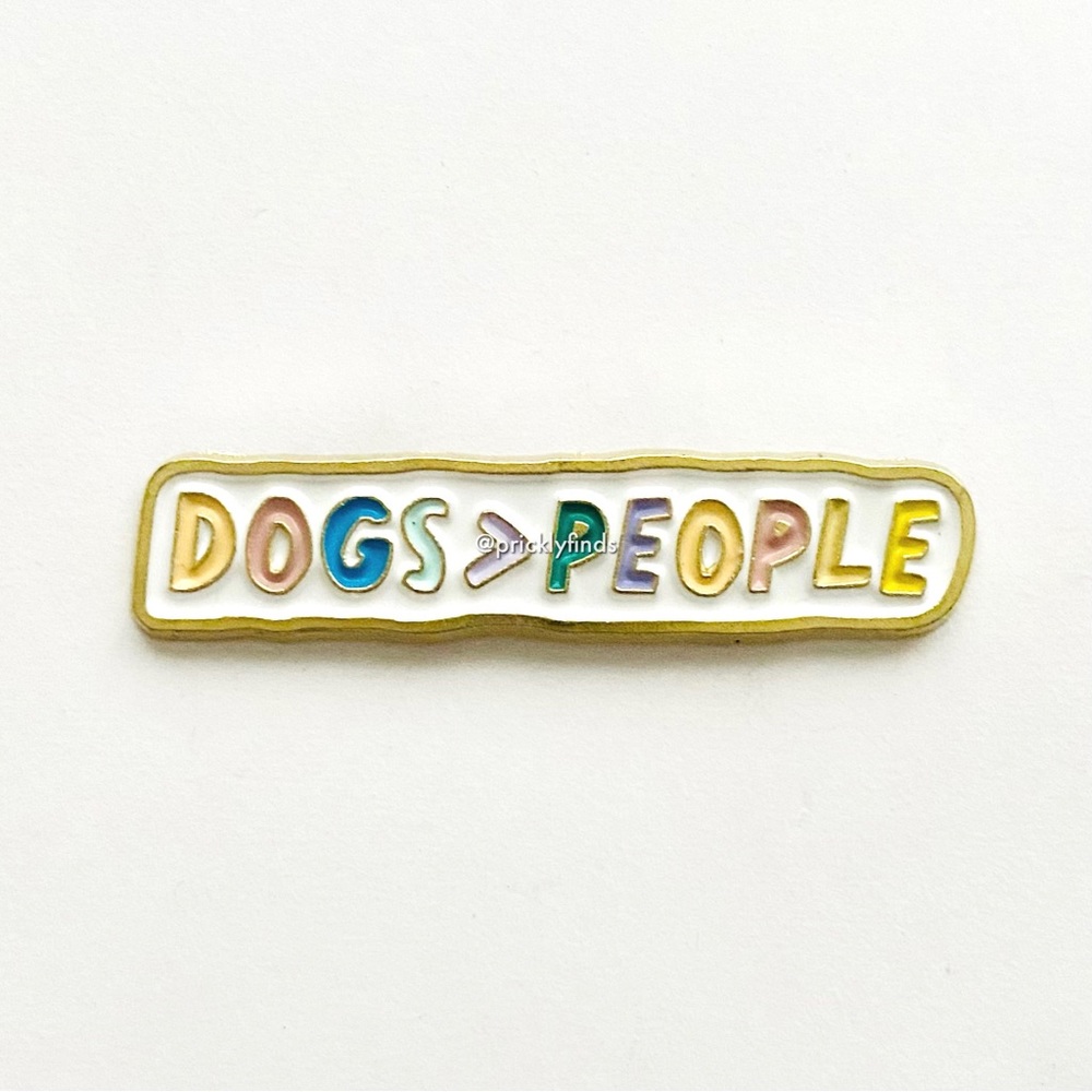 8/$40 Dogs > People Rainbow Letters Enamel Pin